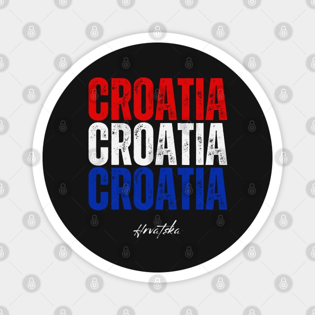 Croatia flag, croatian flag Magnet by eka123